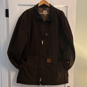Carhartt Men's Brown Jacket - tall
